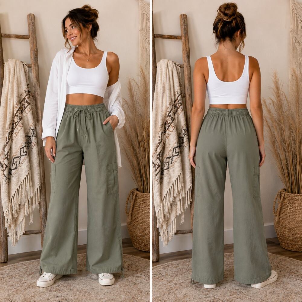 No Boundaries Olive Green Cargo Pants Size XS